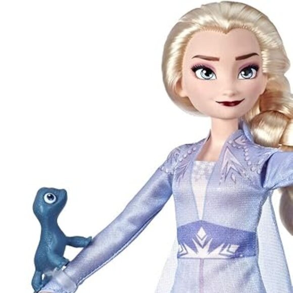 New in Box- Disney Princess Frozen II Elsa Doll w/Pabbie & Salamander Figures - Picture 15 of 15